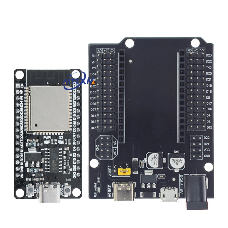 ESP32-Entwicklungsplatine CH340C WiFi + Bluetooth Ultra-Low Power Dual Core ESP32-DevKitC-32 ESP-32-Erweiterungsplatine Image