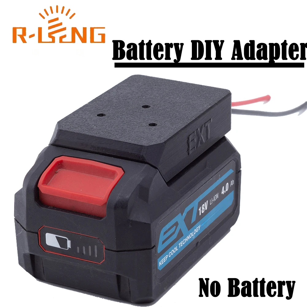 Power Wheel DIY Batterieadapter für ERbauer EXT 18V Lithiumbatterie 14AWG für Rc Car Rc Truck, DIY-Nutzung Rc Truck (KEINE Batterie) Image