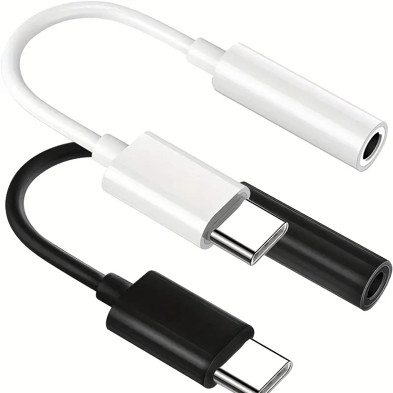 USB Typ C auf 3,5 mm Audio-Adapter, USB C auf Aux Audio Dongle-Kabel, USB Typ C auf 3,5 mm weiblicher Kopfhöreranschluss-Adapter für P