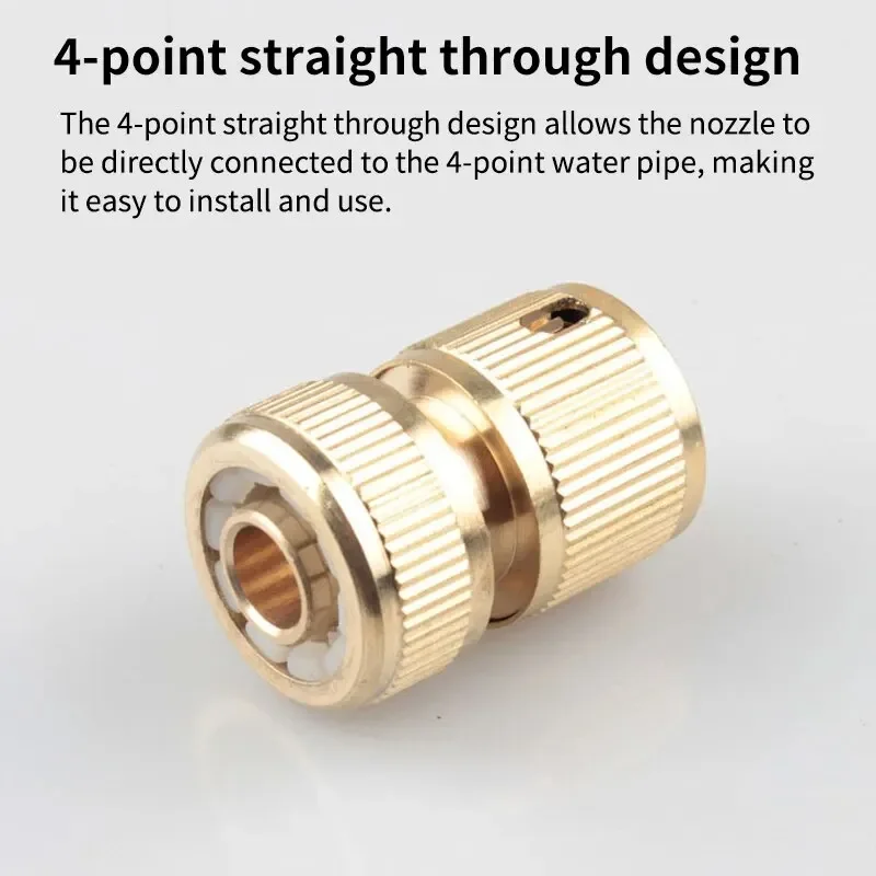 4-weg Wasser Schnell Anschluss Hochdruck Schnell Kupplung Für Auto Waschmaschine Wasser Pistole Adapter Gelenke Garten Bewässerung Zubehör Image