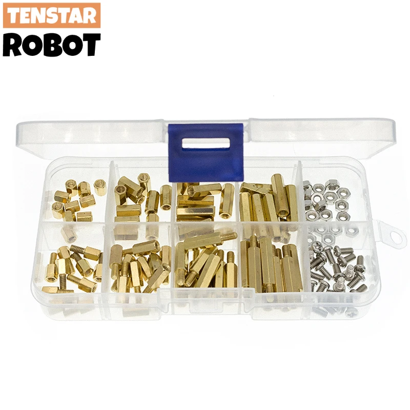 120 stücke M3 Männlich Weiblich Messing Hex Spalte Standoff Unterstützung Spacer Säule M3 Schraube Mutter Für PCB Board Image