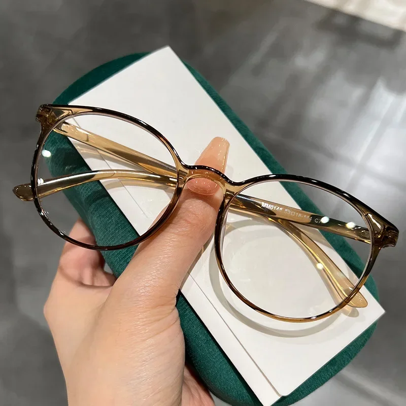 0-1-1,5-2-2,5-3-3,5-4 Klare Myopie-Brille für Frauen, Anti-Blaulicht-Myopie-Brille, Unisex, kurzsichtige Minus-Brille, О Shari Image