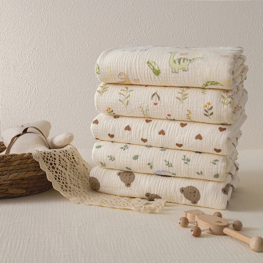 Baumwolle Fleece Baby Decke für Neugeborene Doppel Seiten Spitze Baby Quilt Weiche Warme Winter Swaddle Kinderwagen Abdeckung Baby Bettwäsche Artikel Image