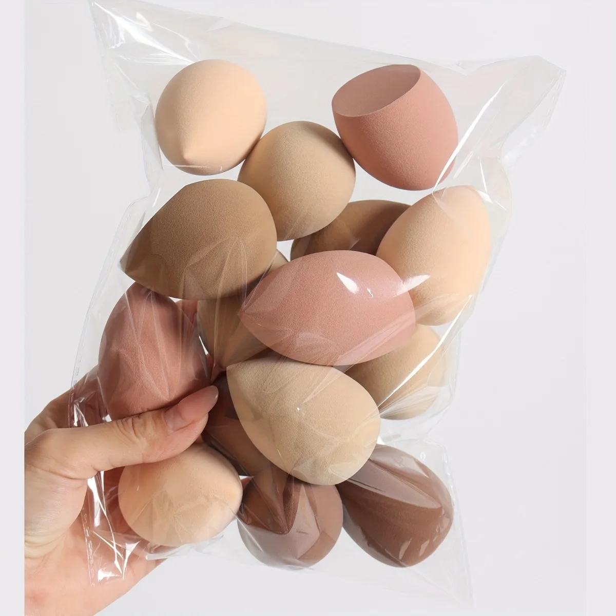 5–10-teiliges Ombre-Make-up-Schwamm-Set – vegan, doppelter Verwendungszweck für Flüssigkeit/Pulver | Latexfreie Reiseutensilien für alle Hauttypen Image