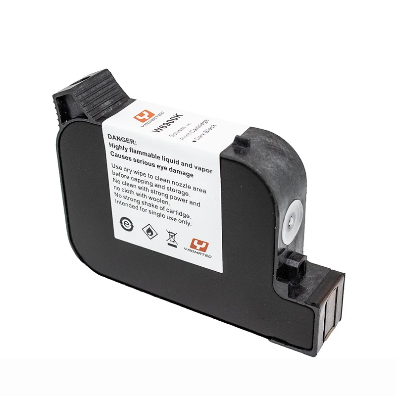 YAOMATEC A Level W6900K Hochhaft-Handheld-Online-Tintenstrahldruckerpatrone, schnell trocknende, schnell trocknende Lösungsmittel-Tintenpatrone Image