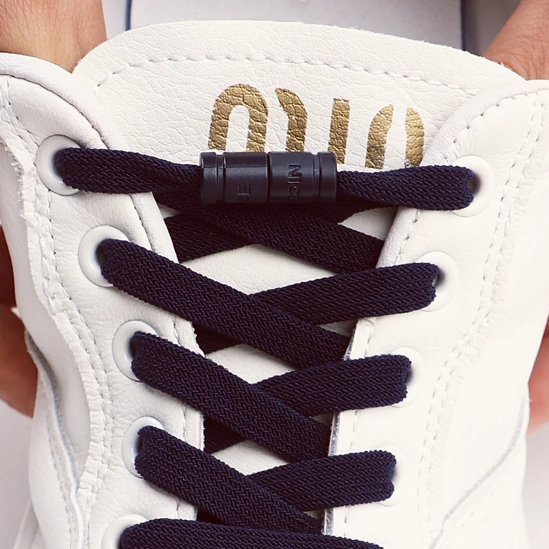 1 Paar/2 Paar elastische Schnürsenkel ohne Krawatten Kapsel Schnalle Schnürsenkel Sneakers flache Schuhe keine Krawatte Schnürsenkel Kinder Erwachsene Schuhzubehör Image