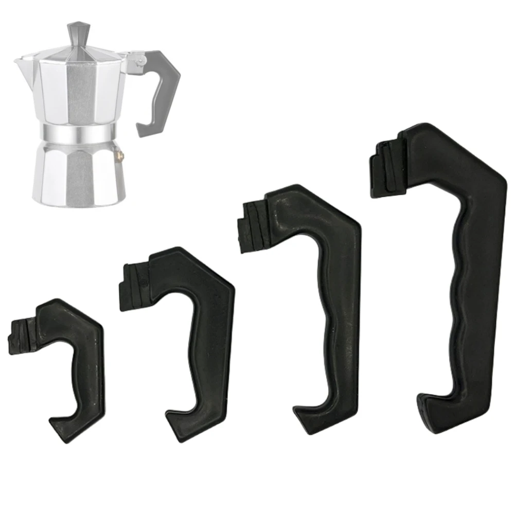 Moka Pot Ersatz griff für 1 2 3 6 9 12 Tassen Moka Kaffeekanne Griff Zubehör schwarzer Kunststoff griff Image