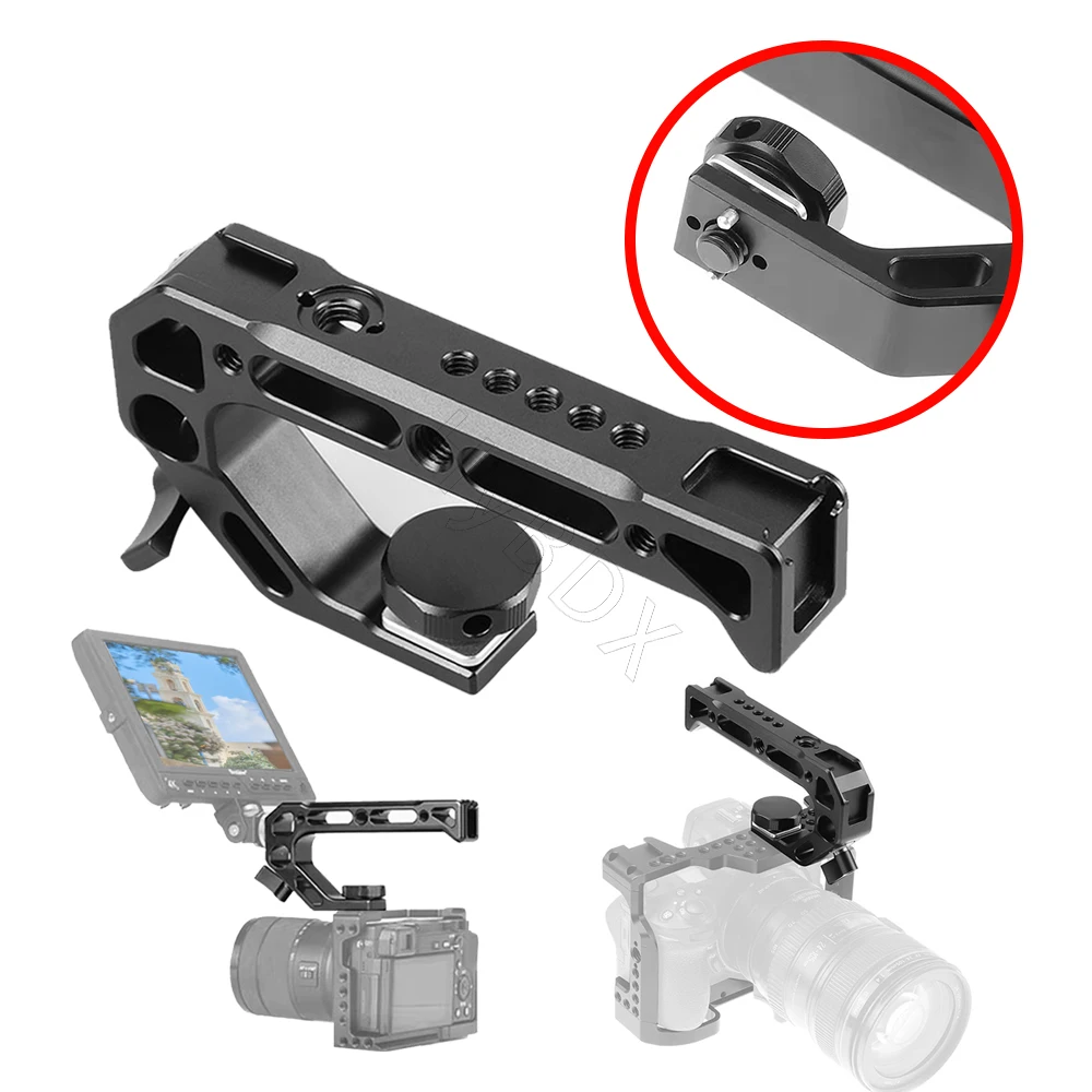 Kamera Top Griff Hand Grip Handgriff Arri Ortung Schraube Monitor Mic Rig Kalten Schuh für Nikon Canon Sony DSLR Kamera Käfig griff Image
