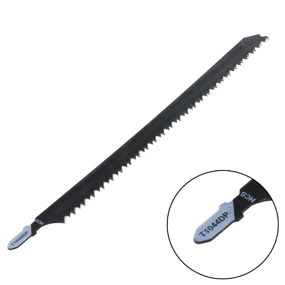 HCS Stichsägeblatt Schwarz T1044DP 250 mm lang zum Schneiden von Holz/Metall/Kunststoffplatten, Säge, Klingen aus Kohlenstoffstahl, Schneidwerkzeuge Image