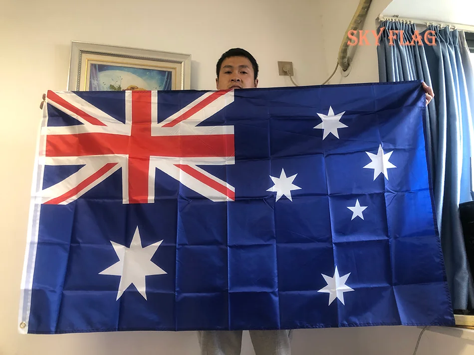 SKY FLAG Australia Flag 90x150cm hängendes Polyester bedrucktes Aussie National Banner Home Decor für Feier Image
