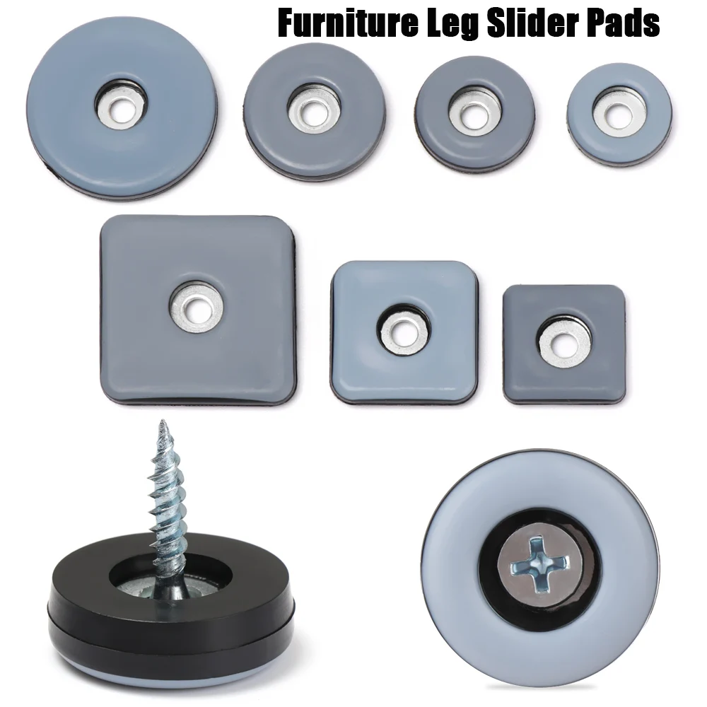 4/8 stücke Möbel Bein Slider Pads leicht bewegen schwere Möbel Tisch Basen Protector Beine Anti-Abrieb Boden matte mit Schrauben