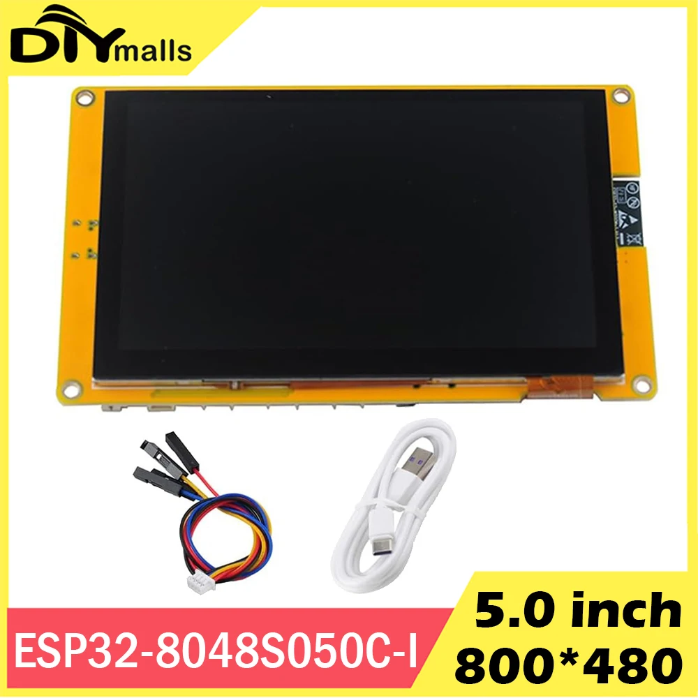 ESP32-8048S050C-I 5,0 Zoll ESP32-S3 IPS-Display TFT-LCD-Modul ST7262 kapazitiver Touchscreen 800 x 480 ESP32-S3 für Arduino IDE Image