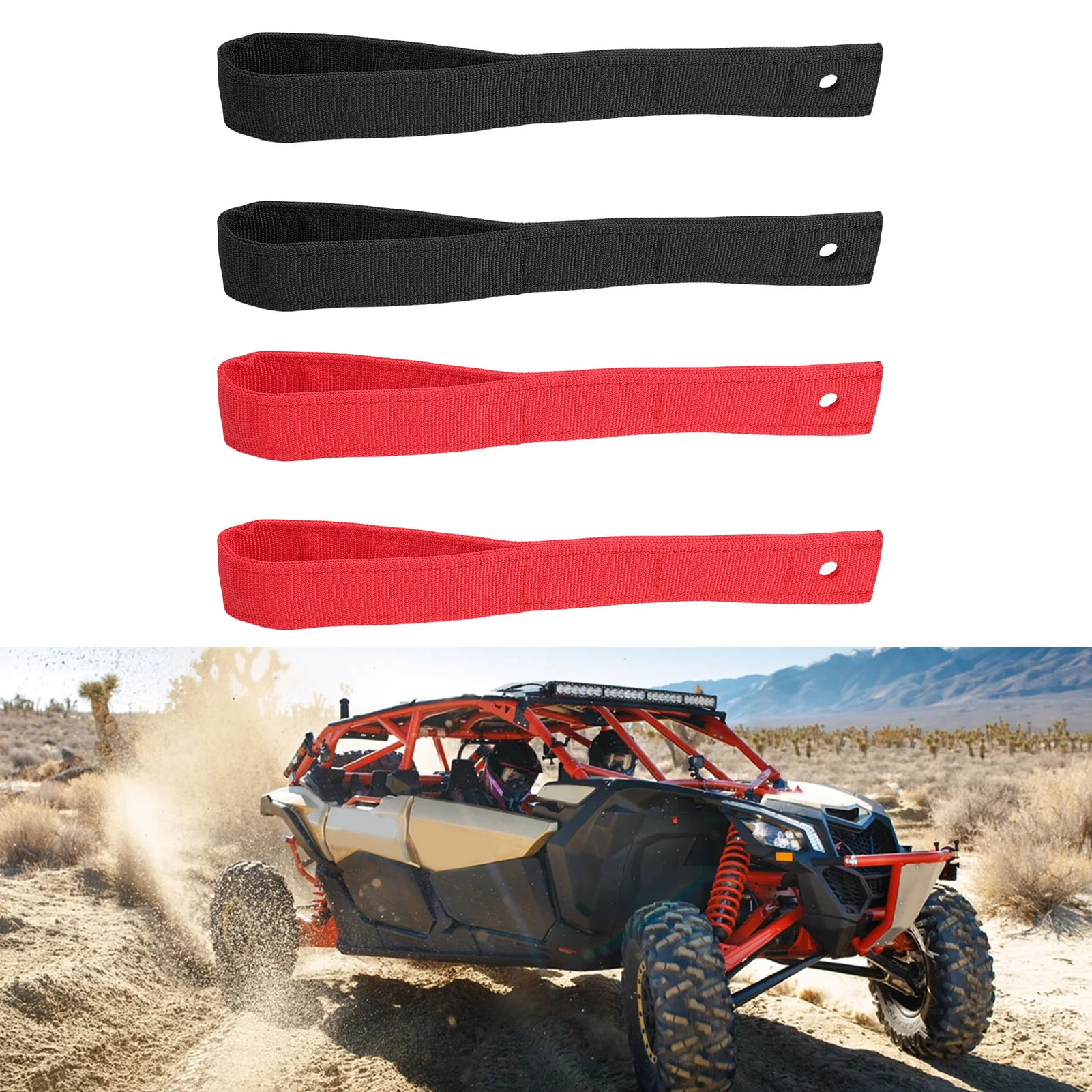 UTV-Türgriff-Zuggurt, leicht zu greifen, verschleißfester Türgriff, Zuggürtel-Set, Oxford-Stoff, robust, hohe Festigkeit, für UTVs