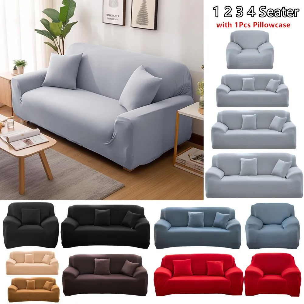Einfarbige elastische Sofa bezüge für Wohnzimmer verdicken Schnitte cke Schon bezüge Couch bezug l Form brauchen kaufen 2 Stück Abdeckung