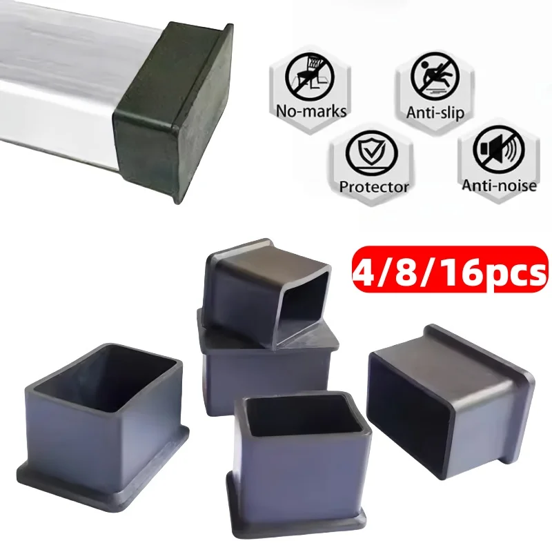 4/8/16 stücke PVC Stuhl Bein Kappen Möbel füße Abdeckungen Socken Tisch Rohr Stecker Möbel Nivellierung Füße boden Schutz Pads Wohnkultur