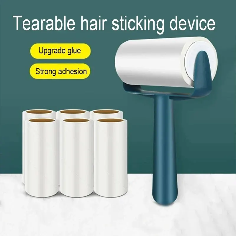 1pc Neue Zerreißbare Rolle Papier Klebrige Roller Pinsel Plüsch Rasiermesser Haushalt Reinigung Werkzeug Pet Haar Entferner Kleidung Reinigung Pinsel Image