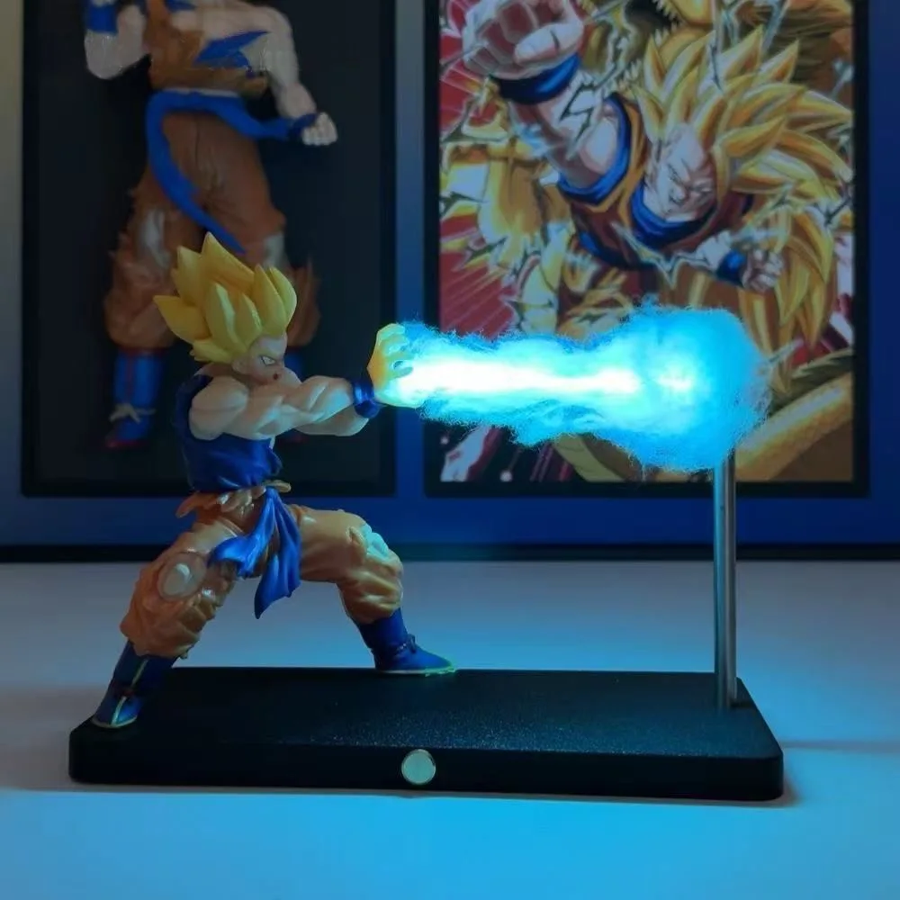 DRAGON BALL Son Goku Kamehameha Nacht Lampe Desktop Dekoration Modell Nacht Anime Umgebenden kinder Spielzeug Geburtstag Geschenk Image