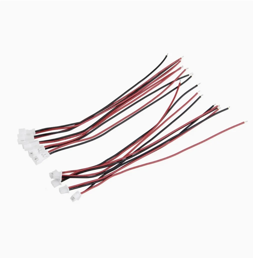 20 Paar Micro JST PH 1,25 2-poliger Stecker und Buchse mit Drahtkabeln, 100 mm Image