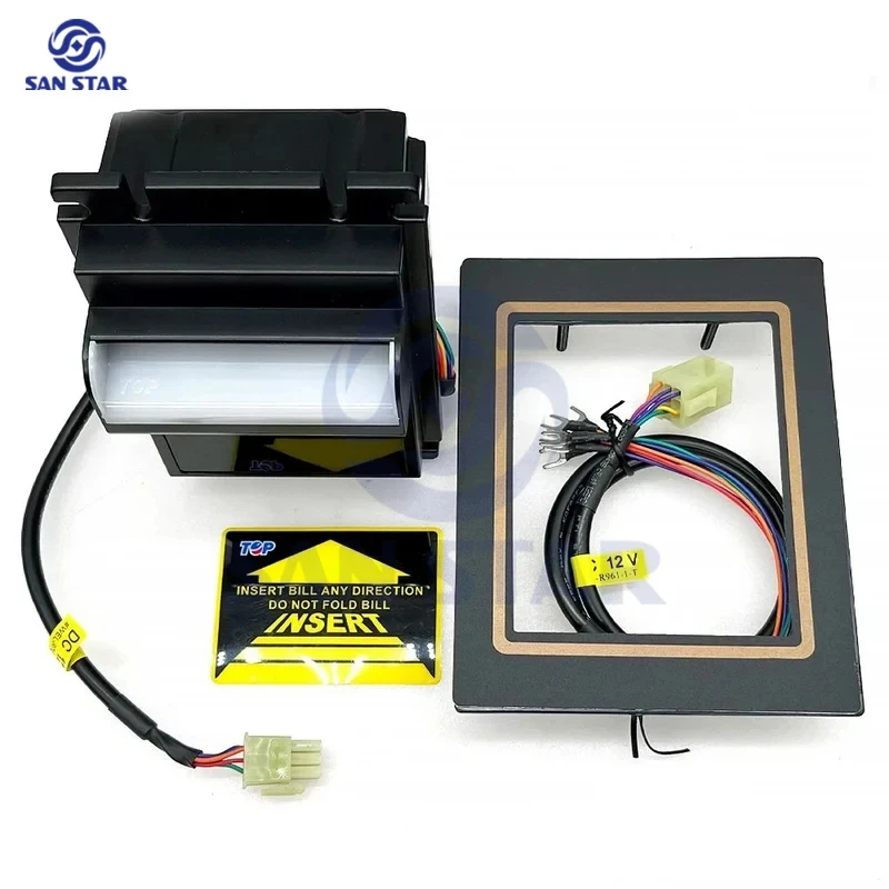 TOP TB74 TB77 Rechnung Akzeptor Ohne Lagerung Boxen DC12V Puls Signal Tablero Arcade Spiel Verkaufsautomat Angeln Flipper Teile