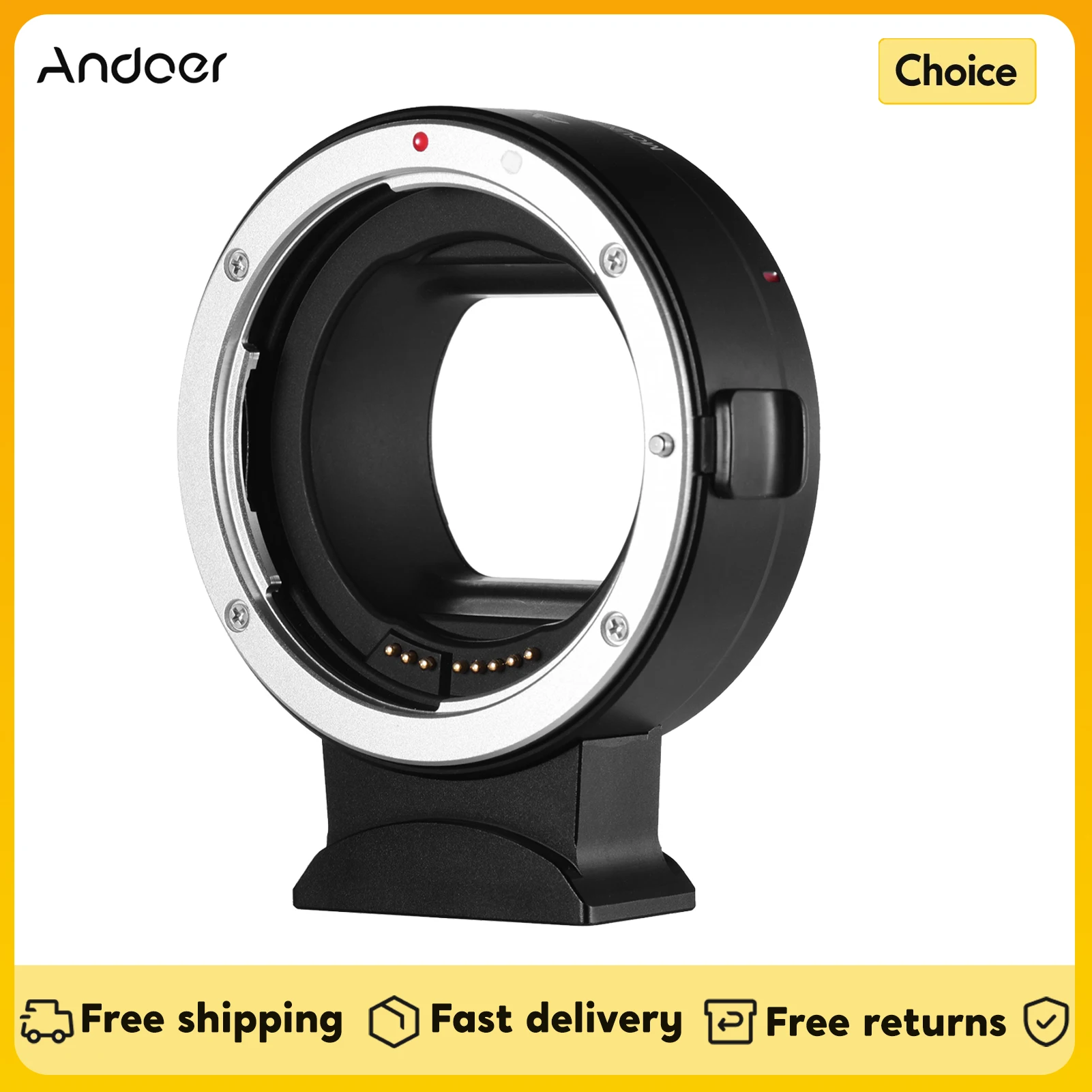 Andoer EF-EOS r autofokus kamera objektiv adapter ring ist bild für canon ef EF-S objektiv zu canon eos r rf mount full frame kameras Image