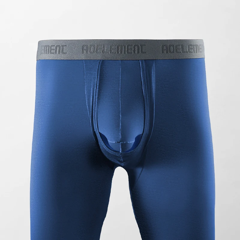 Herren-Thermounterwäsche mit separatem Beutel, dünne Hose, eng anliegende warme Hose, Basisschichthose für junge Männer Image