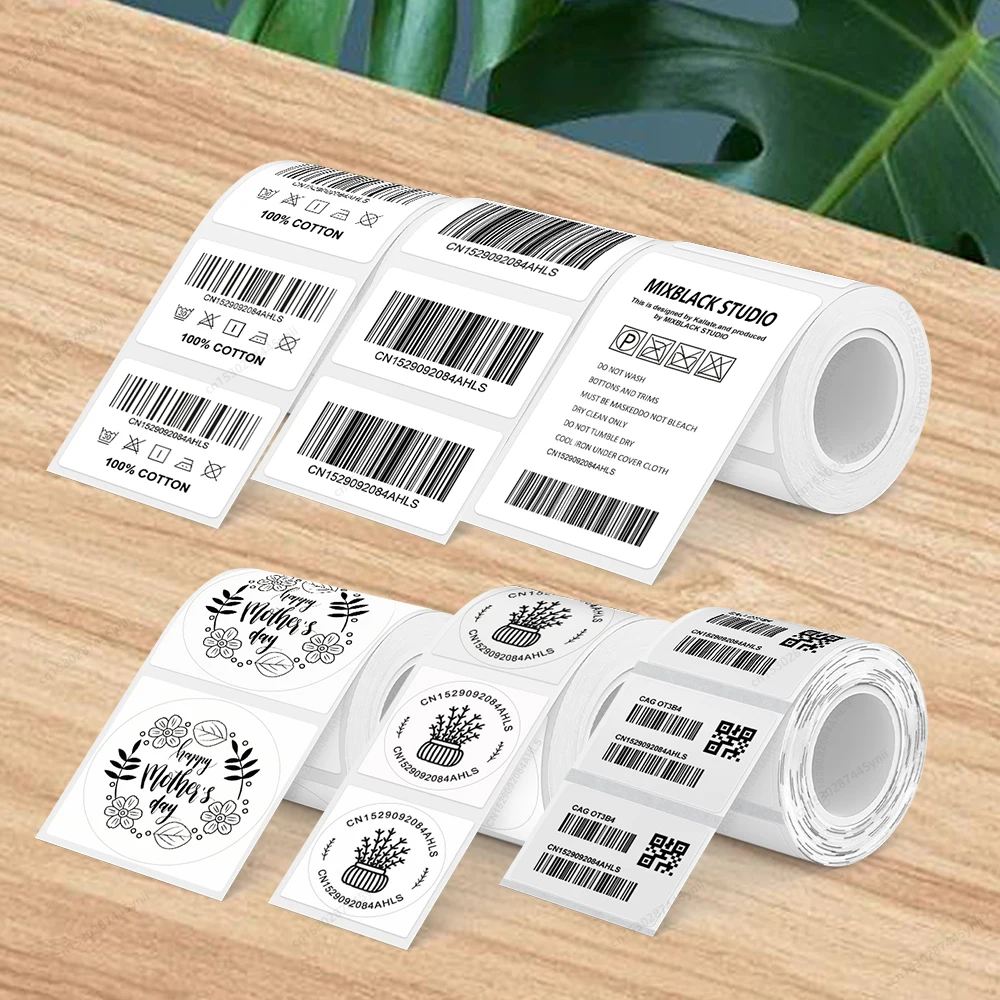 Gemischte Größe Markife X2 P50 Phomemo M110 M200 M220 Thermo-Etikettendrucker Papieraufkleber 50*80mm 50*30mm 40*30mm X2 Klebeetikett Image