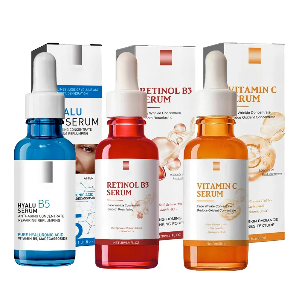 Entfernen Sie W-Falten-Essenz, Anti-A-Aging, Verblassen, feine Linien, Lifting, Straffung, Reparatur, glatt, feuchtigkeitsspendend, nähren, straffen, Retinol B3-Serum Image