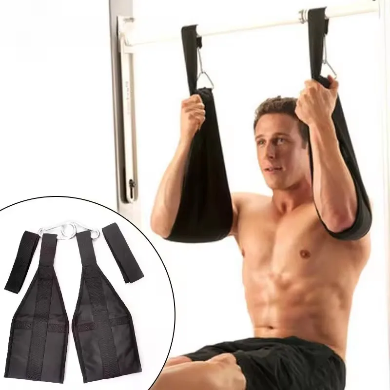 Fitness AB Sling Straps Suspension Rip-Resistant Heavy Duty Paar für Pull Up Bar Hängen Bein Raiser Home Gym Fitnessgeräte Image