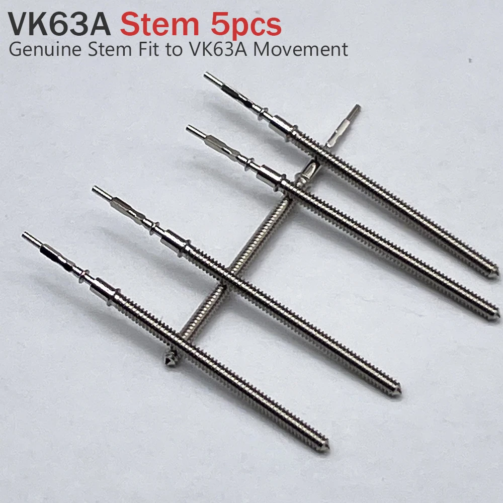 5 stücke Original VK63A Stem Modifikation Ersetzen Teile Werkzeug Uhr Reparatur Wickel Stem Fit zu VK63 Bewegung Image