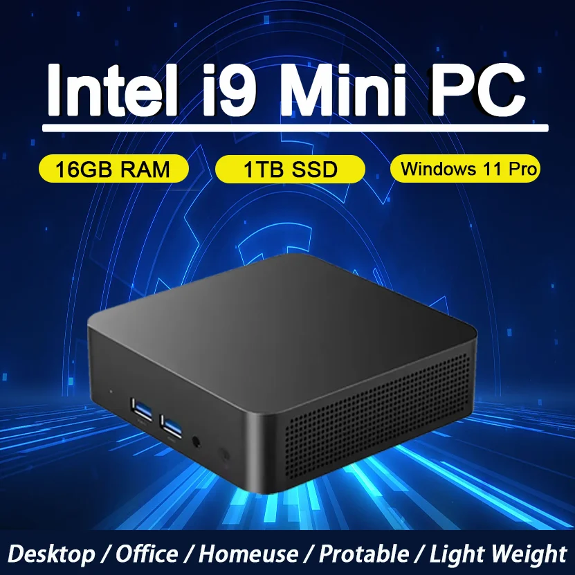 【3 Jahre Garantie】2026 Neuer tragbarer Mini-PC Gamer Intel Core i9 8950HK Windows 11 Mini-Computer Gaming-PC Desktop i9 Mini-PC