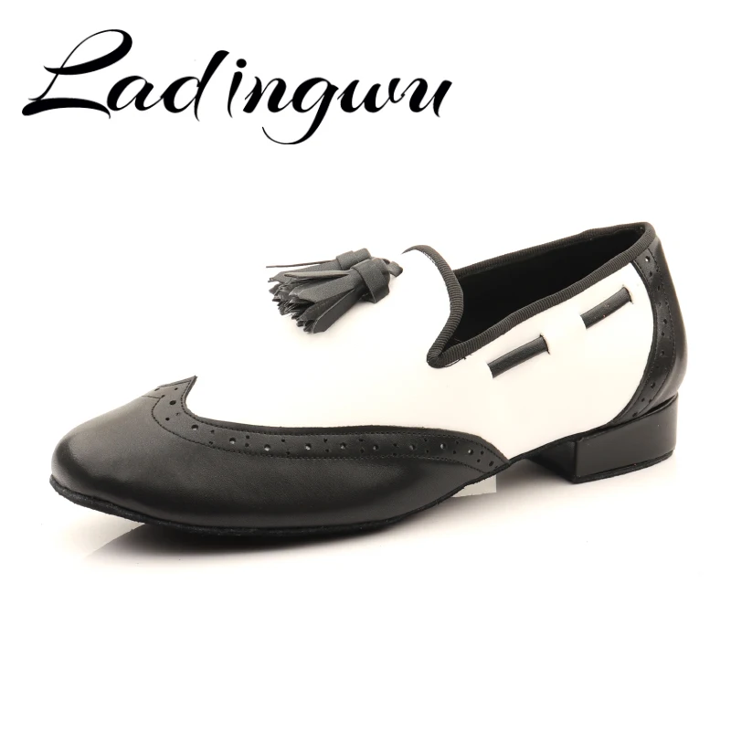 Ladingwu Neue Ballsaal Latin Dance Schuhe Männer Jazz Schuhe Turnschuhe für Männer Niedrigen Ferse Professionelle Praxis Tanzen Schuhe Größe 38-50