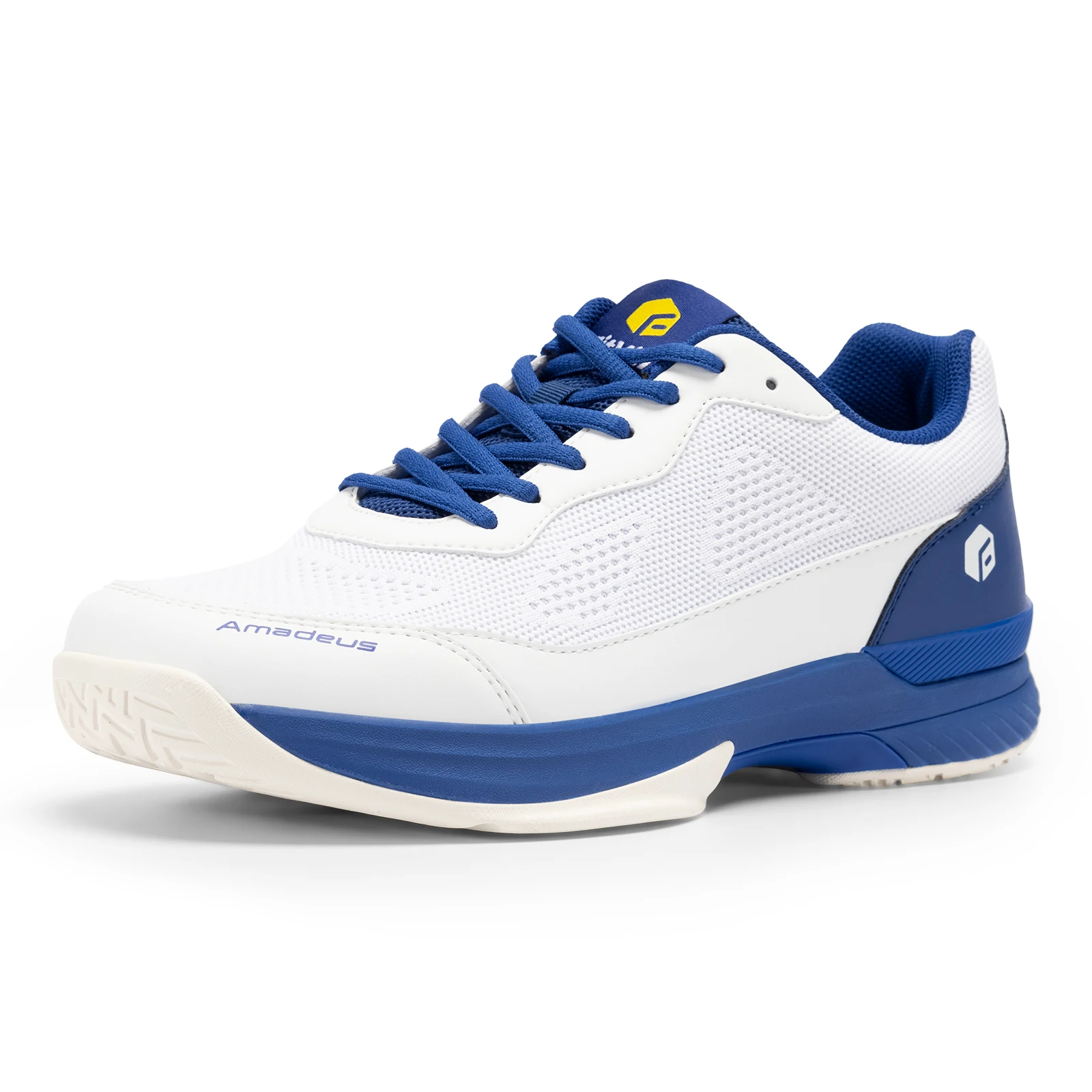 FitVille Herren-Tennisschuhe, breite Version, 2E, professionelles Training, Sportschuhe, atmungsaktiv, rutschfest, Schläger mit Fußgewölbeunterstützung Image