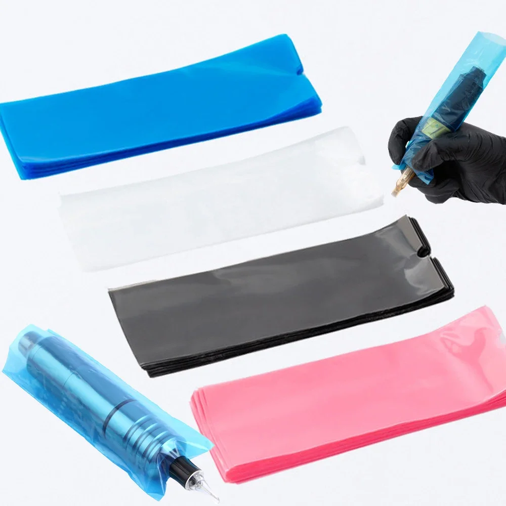 50/100 stücke Tattoo Patrone Filter Stift Clip Ärmel Taschen liefern Einweg Tattoo Maschine Kabel abdeckungen Taschen Tattoo Zubehör Image