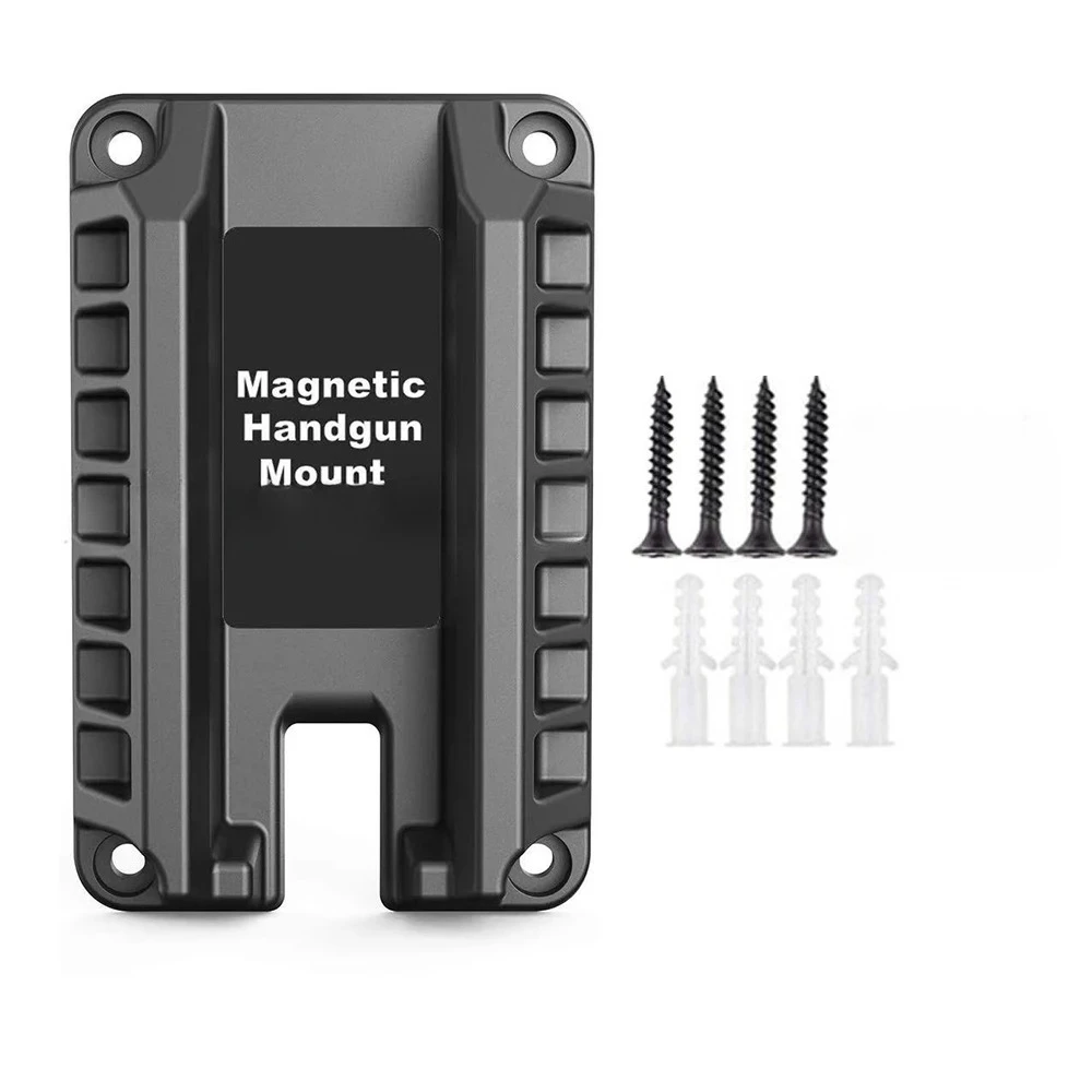 Magnetischer, verdeckter, schnell zu ziehender, geladener Pistolenhalter, 43 Pfund Pistolen-Magnethalterung, passend für Flat-Top-Handfeuerwaffen, Jagd Image