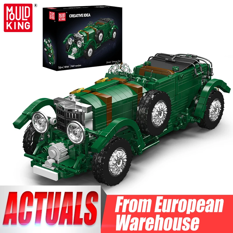 Mould King 10166 Technisches Auto-Spielzeug: Der MOC Blower Oldtimer-Bausatz – Klassisches Auto-Bausteine-Set für Kinder als Weihnachtsgeschenk