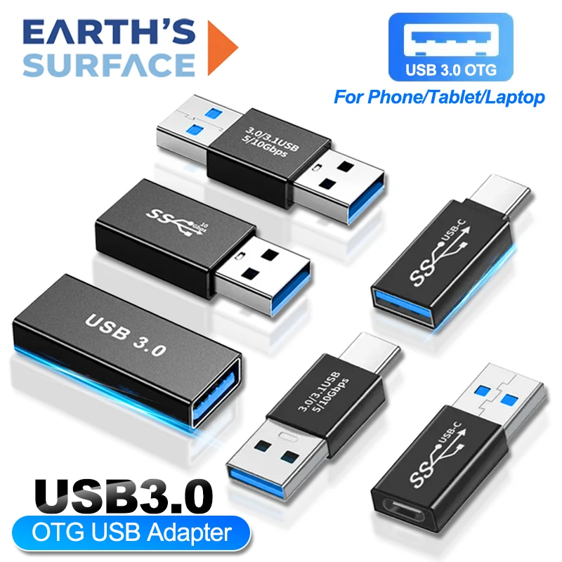 USB 3.0 Verlängerungsadapter 10 Gbit/s USB Typ C Buchse für PC Computer Telefon USB C Stecker auf Buchse Verlängerungsstecker Konverter Image