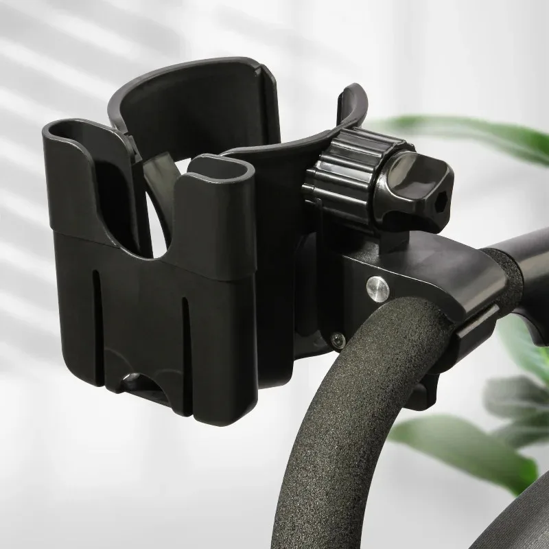 Telefon-Getränkehalter für Kinderwagen, 360° drehbar, für Kaffee, Milch, Wasserflasche, verstellbar, für Kinderwagen, Kinderwagen-Zubehör Image