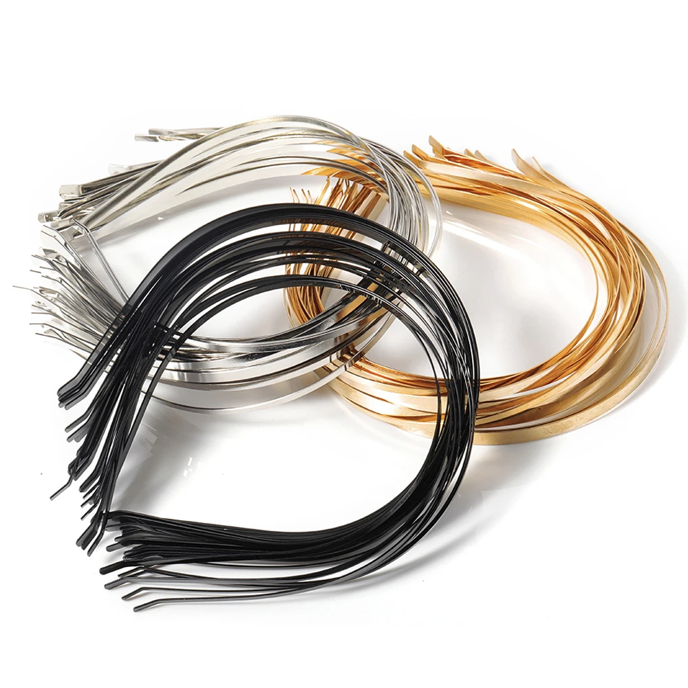 5 stücke Metall Kopfband Haar bekleidung Haar bänder leere Basis Einstellung für Frauen Hochzeit Kopf bedeckung Stirnband Schmuck machen Komponenten DIY Image