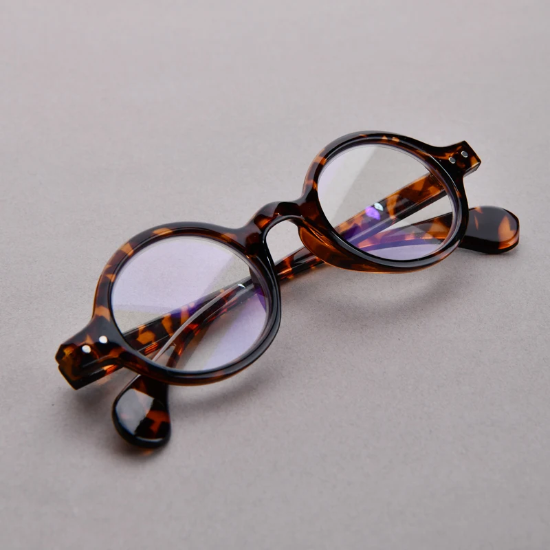 Vintage-Lesebrille mit rundem Rahmen für Damen, Anti-Blaulicht-Brille für Herren, Dioptrien +1 + 1,5 + 2 + 2,5 Image