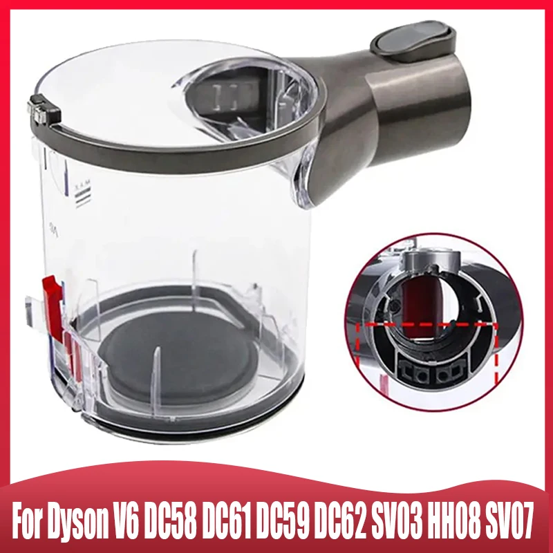 Für dyson v6 dc58 dc59 dc62 dc74 staubsauger staub behälter, staub behälter ersatzteile Image