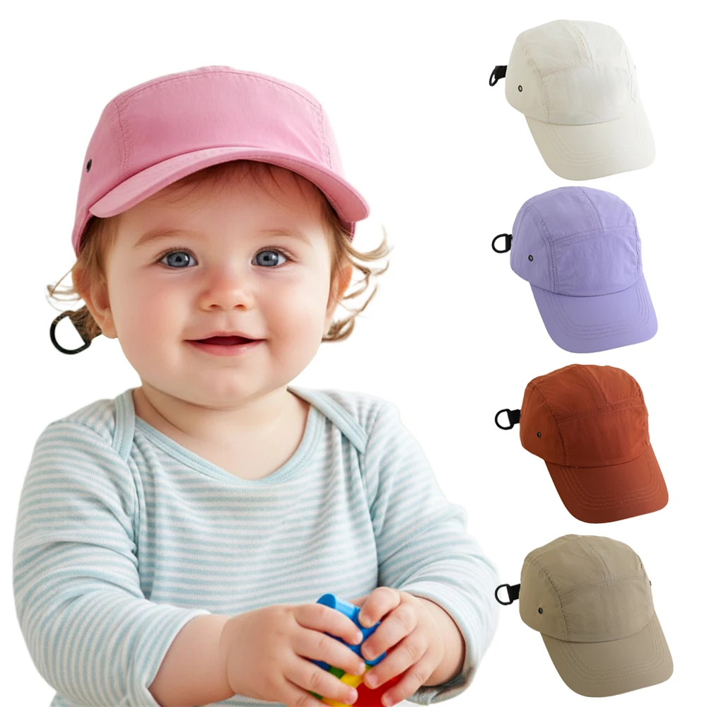 2-6Y Sommer Baby Sonnenhut Strand Schnell Trocknend Kleinkind Baseball Kappe Kinder Schirmmütze Baby Hut für Mädchen Jungen Reisen Kinder sonnenkappe Image