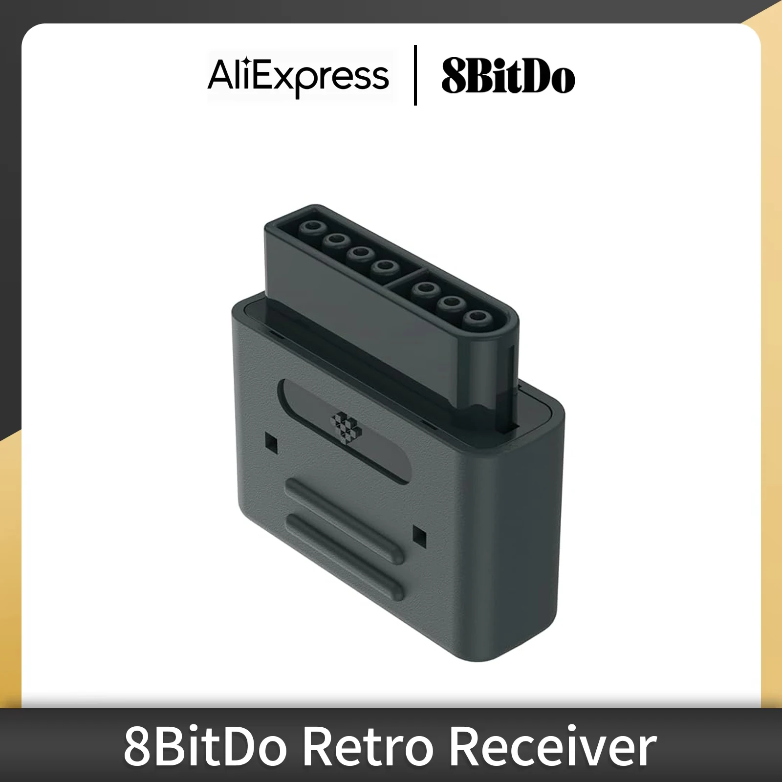 8Bitdo Bluetooth Retro-Empfänger Kabelloser Dongle für SNES SFC Kompatibel mit PS3 PS4 Wii U Xbox Bluetooth-Spielcontrollern