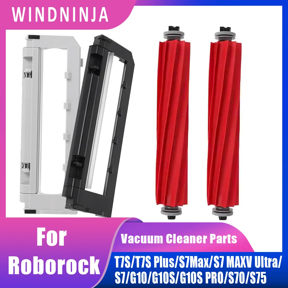 Premium-Material Hauptwalzenbürste mit Abdeckung für Roborock S70 S75 S7 S7Max S7 MAXV Ultra G10 G10S G10S PRO T7S T7S Plus Teil Image