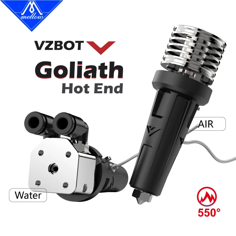 Mellow All Metal Goliath Air / Water V2 Hotend für Hochgeschwindigkeits-3D-Drucker Vzbot Voron HevORT ersetzen Dragon Crazy Image
