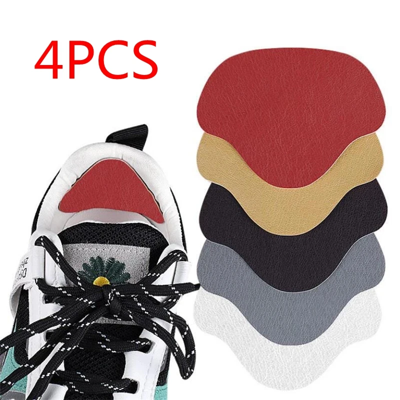 4 Stück Einlegesohlen Patch Fersenpolster für Sportschuhe, verstellbare Größe, Anti-Verschleiß-Fußpolster, Kisseneinsatz, Einlegesohle, Fersenschutz, Rückenaufkleber Image