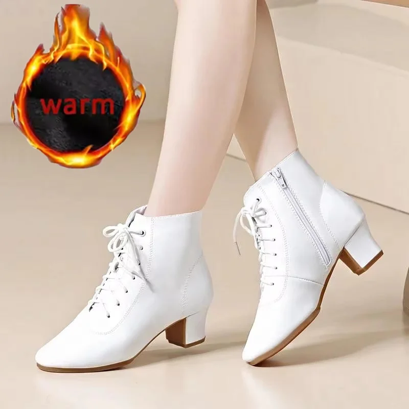 Winter Tanz Stiefel Frauen Jazz Dance Schuhe Hohe Qualität Weiche High Heels frauen Ballsaal Moderne Schuh Damen Tanzen Boot 3,5/5 CM