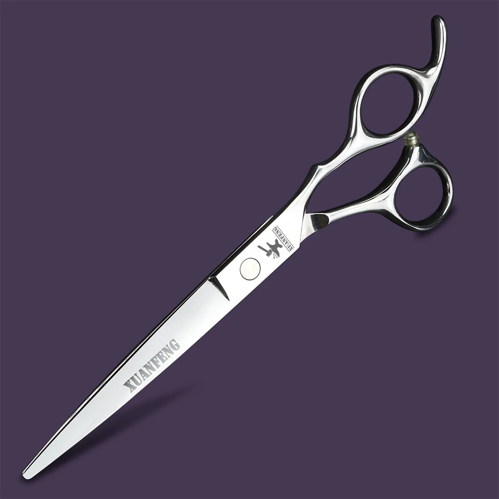 7 inch regelmäßige haar schere Japan 440C stahl barber schneiden schere Image