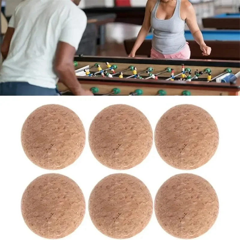 4 Los 36mm Kork Massivholz gefrostet Tischfußball Fußball Fußball Baby Fuß Fußball Desktop Fußball Babyfuß Drops hipping Image