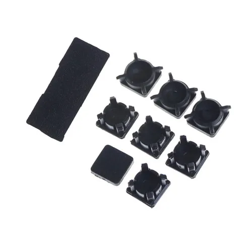 9 teile/satz gummi füße & kunststoff knopf schraub kappe abdeckung ersatz set für ps3 slim 2000 3000 für sony playstation 3 controller