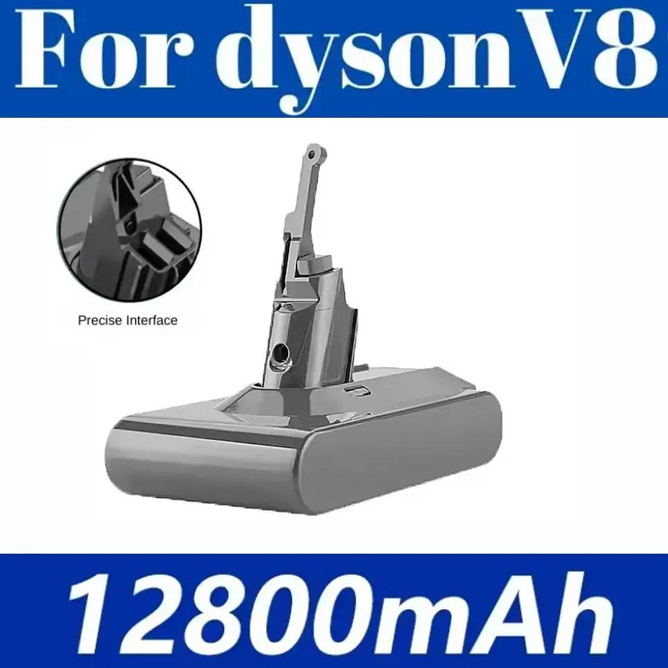 21,6 V neuer Hochleistungs-Akku mit 12800 mAh für Dyson V8 Battery Absolute Animal Li-Ion Staubsauger, wiederaufladbarer Akku SV10 Image